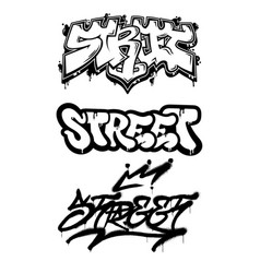 Street graffiti tag Royalty Free Vector Image - VectorStock