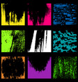 colored ink spots graffiti collection vector image