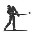 golf logo man golfing logo golfer logo icon brand vector image vector image