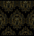 buddhism symbols seamless pattern vector image vector image