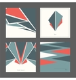 beautiful collection of square cards based vector image vector image