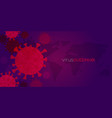 corona virus banner template covid-19 pandemic vector image