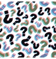questions seamless pattern vector image