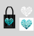 silhouettes of sea animals in the shape of a heart vector image