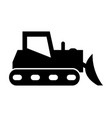 excavator icon vector image