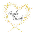wedding gold dot 3 vector image vector image