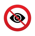 eye sign icon publish content button vector image vector image