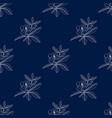 seamless pattern with magnolia grandiflora vector image