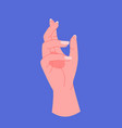 mystical esoteric hand vector image