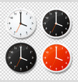 realistic detailed 3d clock template vector image vector image