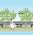 retro fashion dressed woman 1950s 1960s style vector image vector image