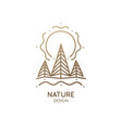 spruce forest logo vector image