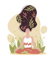 concept of mindfulness vector image vector image