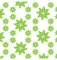 pattern leaf green flower wallpaper background vector image