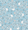 seamless pattern with floral ornament vector image vector image