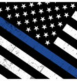 police support flag background vector image vector image