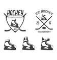 hockey skates vector image vector image