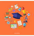 online education concept vector image vector image