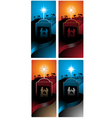 nativity vertical banners vector image vector image