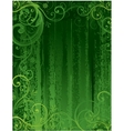 seamless floral background green vector image vector image