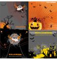 halloween backgrounds set vector image vector image