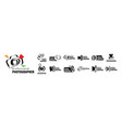 a set of logos for the photographer vector image vector image