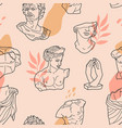 abstract greek statue pattern ancient goddess vector image vector image