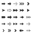 arrow icons on white background vector image