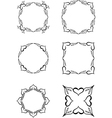 vintage heart frame vector image