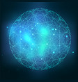 mystical sacred geometry symbol vector image