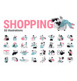 shopping concept vector image