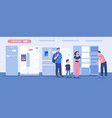 fridge store horizontal composition vector image
