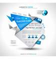 origami website vector image vector image