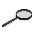 photo realistic magnifier in 3d isometric vector image