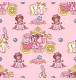 girlish seamless pattern vector image vector image