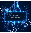banner with lightnings and discharge vector image