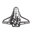 vintage of space shuttle vector image vector image