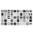 brutalist geometric shapes symbols simple vector image