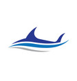 shark symbol icon vector image