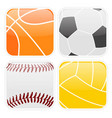 simple sport icons vector image vector image