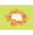 autumn leaf frame vector image vector image