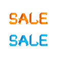 sale origami style sign vector image vector image