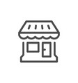 shop line icon vector image