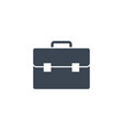 briefcase flat related glyph icon vector image