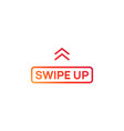 swipe up arrow icon social media story vector image vector image