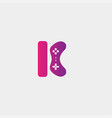 letter k ame logo design template gamepad icon vector image vector image