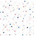 abstract different geometric shapes pattern vector image vector image