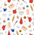 baking cookies pattern vector image vector image