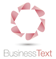 ribbon logo vector image vector image