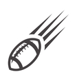 black football icon vector image